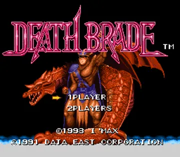 Death Brade (Japan) screen shot title